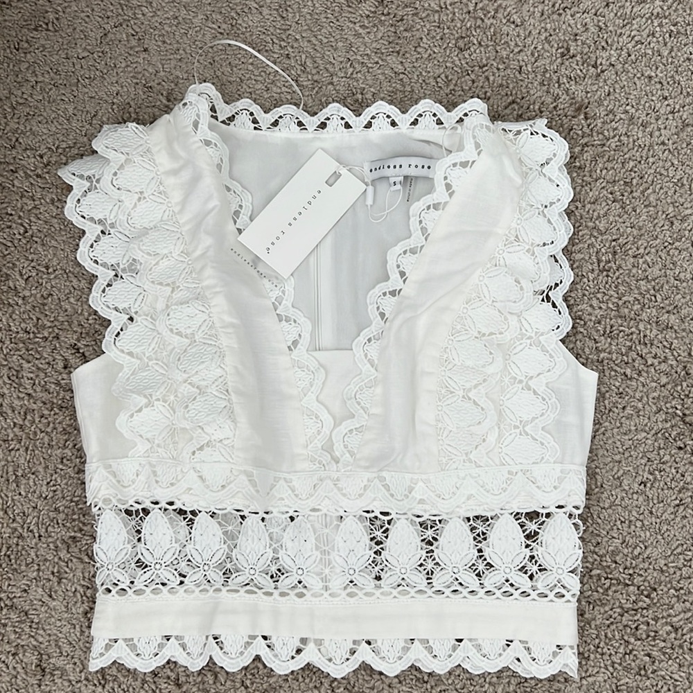 Endless Rose Lace Trim Top